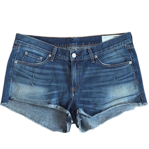Like New Rag & Bone Distressed Denim Shorts Size 29 - Picture 1 of 8